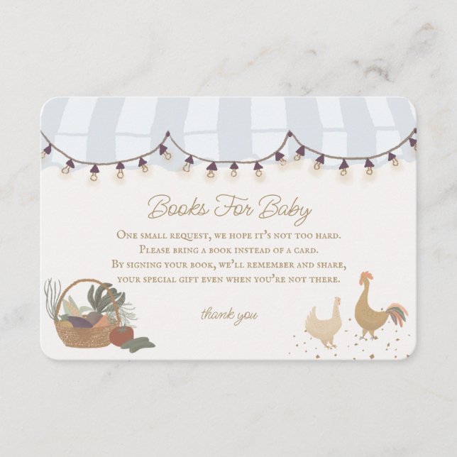 Blue Bauern Market Farm Books for Baby Insert (Vorderseite)