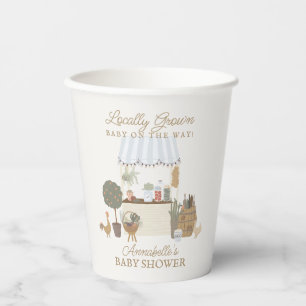 Blue Bauern Market Frische Babydusche Pappbecher
