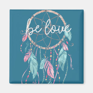 Blue Be Liebe Dream Catcher Magnet