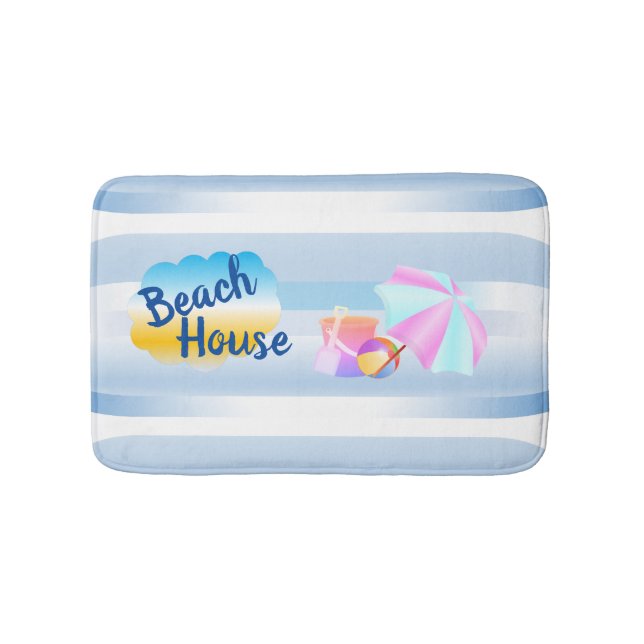 Blue Beach House Bath Mat Badematte (Vorderseite)