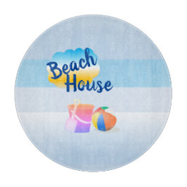 Blue Beach House Chopping Board Schneidebrett