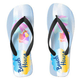 Blue Beach House Pair der Dinge Flip Flops