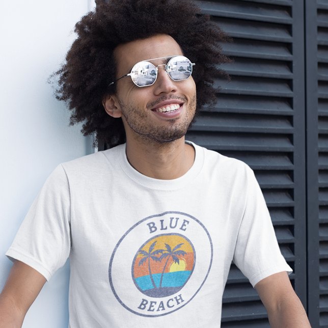 Blue Beach, Puerto Rico Faded Classic Style T-Shirt (Von Creator hochgeladen)