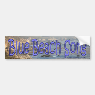 Blue Beach Song™ - Autoaufkleber