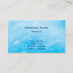 Blue Beach Waves Business Card Visitenkarte