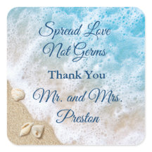 Blue Beach Waves Spread Liebe Hand Sanitizer