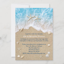 Blue Beach Waves & Starfish Post Wedding