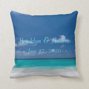 Blue Beach Wedlows Kissen