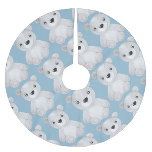 Blue Bear Baby Boy Weihnachtsdekor Polyester Weihnachtsbaumdecke