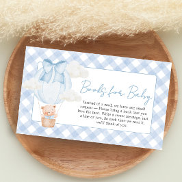 Blue Bear Bearly Wait Baby Shower Books for Baby Begleitkarte