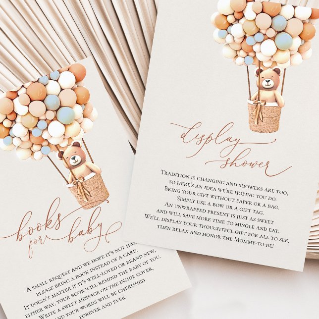 Blue Bear Display and Books Enclosure Card Begleitkarte (Von Creator hochgeladen)