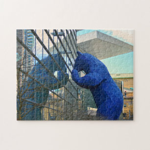 Blue Bear Monument Denver. Puzzle