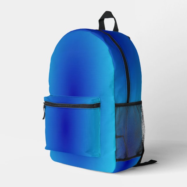 Blue Bedruckter Rucksack (Rückseitige Ecke Rechts)