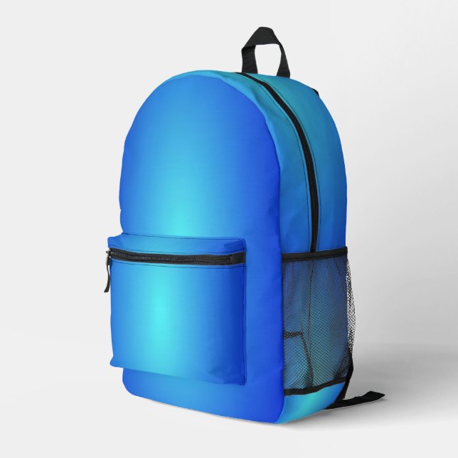 Blue Bedruckter Rucksack (Rückseitige Ecke Rechts)