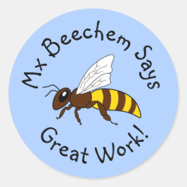 Blue Bee Great Work Stickers