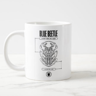 Blue Beetle Scarab Tech Graphic Jumbo-Tasse