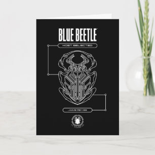 Blue Beetle Scarab Tech Graphic Karte