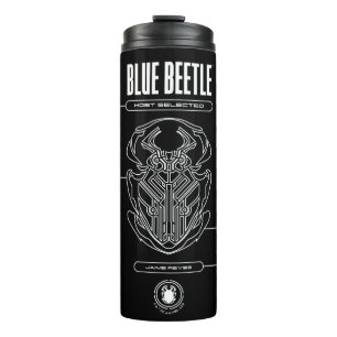 Blue Beetle Scarab Tech Graphic Thermosbecher