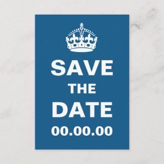 Blue Behalt Calm Save the Date