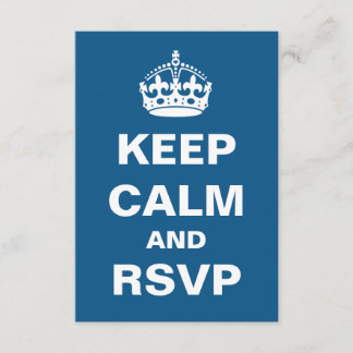 Blue Behalt Calm Wedding RSVP