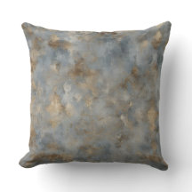 Blue Beige Brown Print