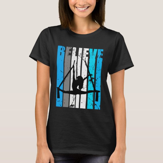 Blue Believe Air Dancer Motivational Girls Dance R T-Shirt (Vorderseite)