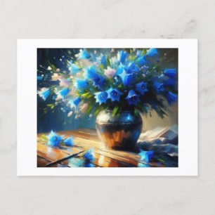 Blue Bell Blume, Postkarte