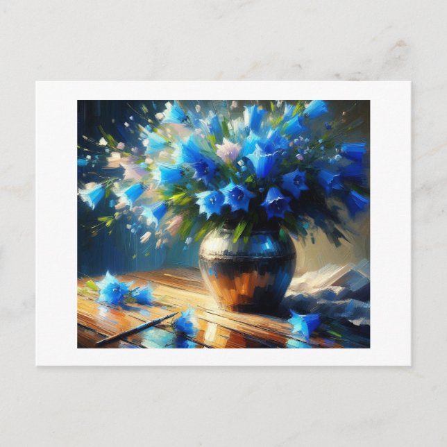 Blue Bell Blume, Postkarte (Vorderseite)