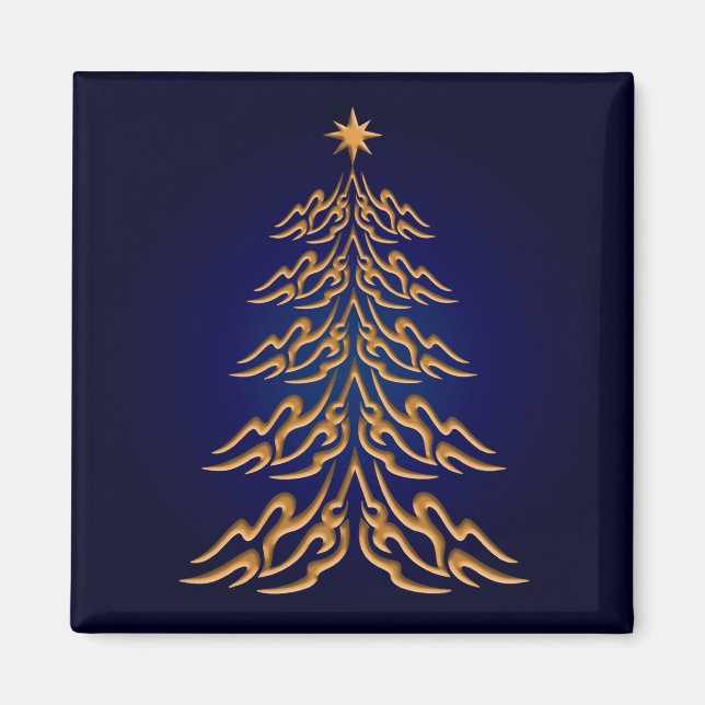 Blue Bell Christmas Tree Magnet (Vorne)