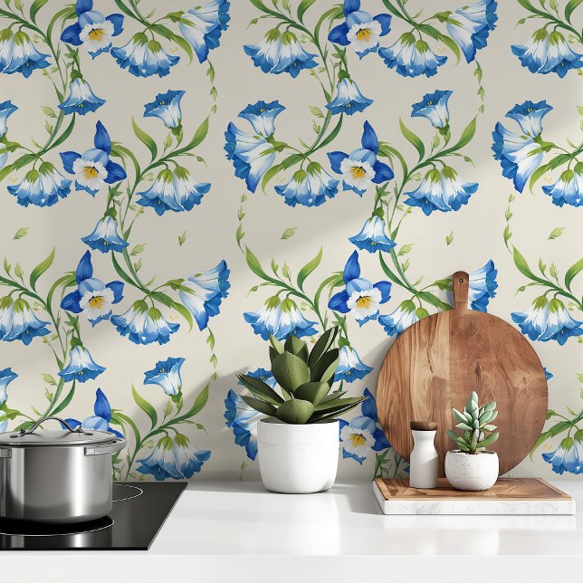 Blue Bell Floral Tapete (Von Creator hochgeladen)