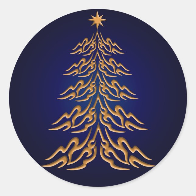 Blue Bell Weihnachtsbaum Stickers (Vorderseite)