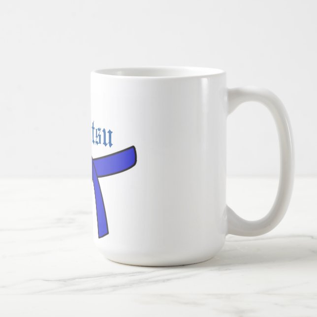 Blue Belt Jiu-Jitsu-Tasse Kaffeetasse (Rechts)