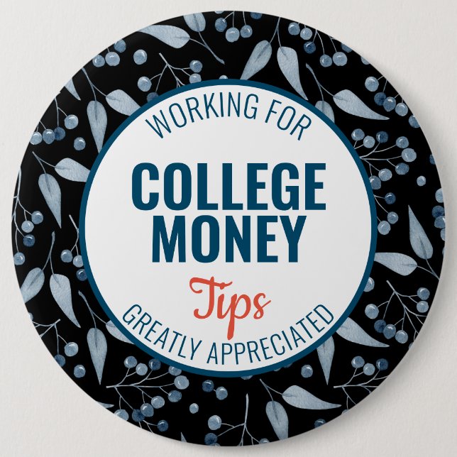 Blue Berries Tips geschätzt | UNI Button (Vorderseite)