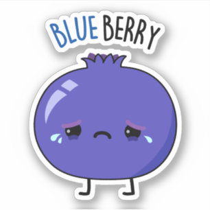 Blue Berry Funny Blueberry Pub Aufkleber