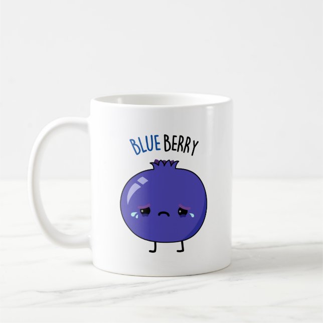 Blue Berry Funny Blueberry Pub Kaffeetasse (Links)