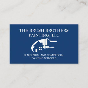 Blue Beruflich House Painter Business Card Visitenkarte