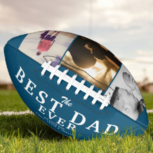 Blue Best Vater Jeden Tag 3 Foto Collage Football