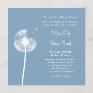 Blue Best wünscht! Einladung zur Hochzeit (blau)