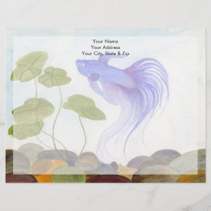 Blue Betta Fish Briefkopf
