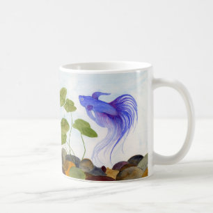 Blue Betta Fish Kaffeetasse