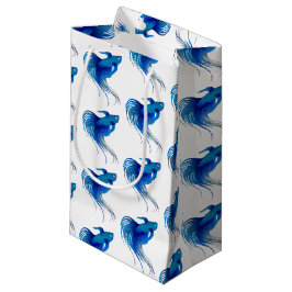 Blue Betta Fish Kleine Geschenktüte