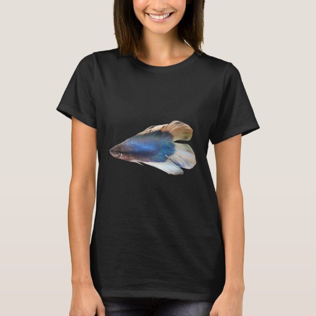 Blue Betta Fish T-Shirt (Vorderseite)