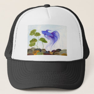Blue Betta Fish Truckerkappe