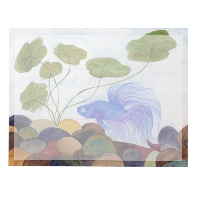 Blue Betta Notizblock (Vorderseite)