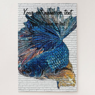 Blue Betta Splendens, Siam Fish Fish - Bric Puzzle