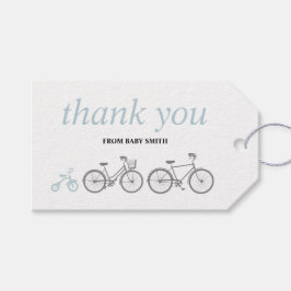 Blue Bicycle Gift Tags Geschenkanhänger