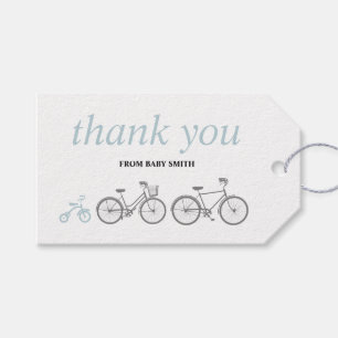 Blue Bicycle Gift Tags Geschenkanhänger