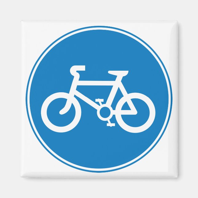 Blue Bicycle Magnet (Vorne)