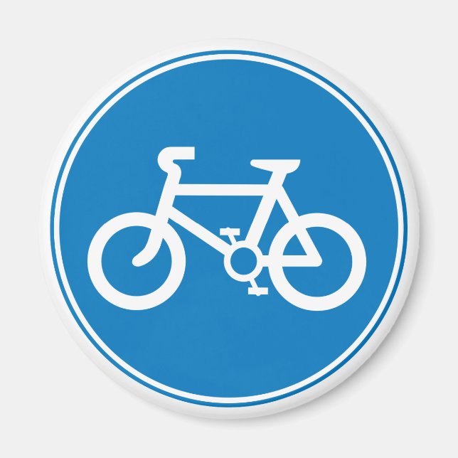 Blue Bicycle Magnet (Vorne)