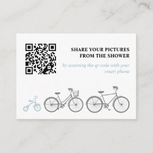 Blue Bicycle Picture Share Begleitkarte
